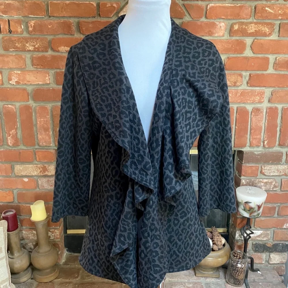 Calvin Klein Ruffle Layering Cardigan Jacket